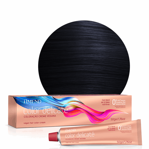 Coloracao-tintura-Creme-Vegana-2-1-Preto-Azulado-Amend-Color-Delicate-50G
